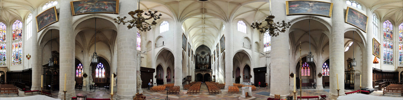 vue 360 Ville de Dole : Collégiale Notre Dame
