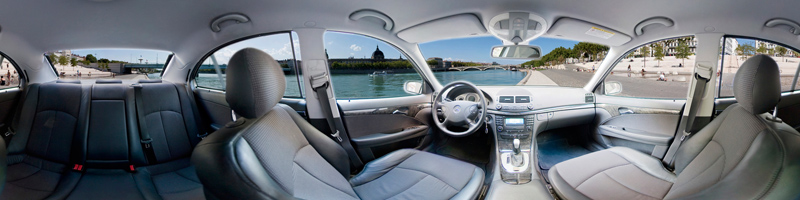 vue 360 Interieur vehicule Mercedes