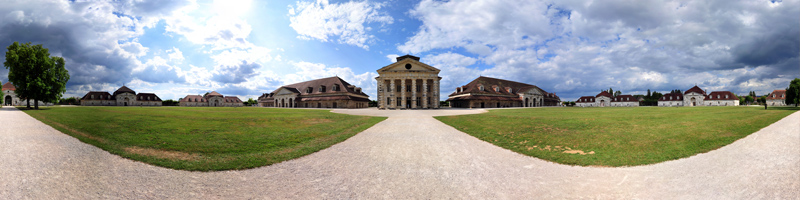 vue 360 Saline Royale d'Arc-et-Senans